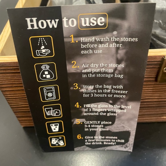 Whiskoff Drink Gift Set w/ Wooden Box - Picture 10 of 13